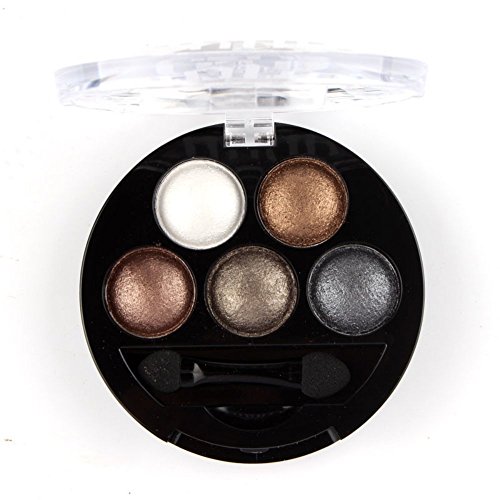 Mallofusa 5 boja za sjenilo za oči Palette puder Glitter Metallic Shimmer Makeup Palette Charming Highlight