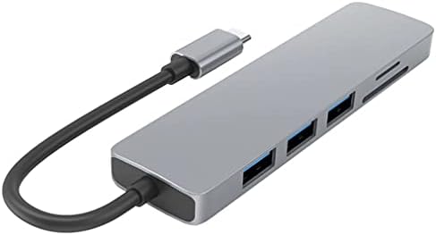 Zsedp Tip-C Hub to-kompatibilni Adapter 4k 3 USB C Hub sa TF Security Slot za digitalni čitač za Pro