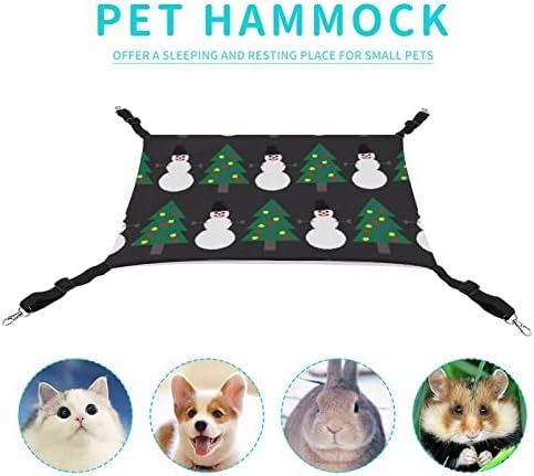 Cat Hammock Božić mačka krevet kavez prozor smuđ viseći prostor za uštedu za male kućne ljubimce 16.9 x13& # 34;