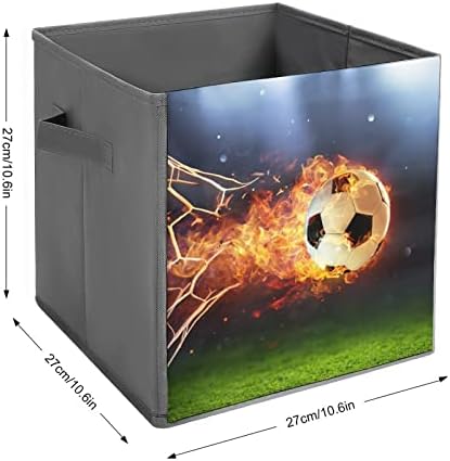Vatreno nogometna lopta u kockicama za skladištenje ciljeva s ručicama Sklopivi kanti za kašike
