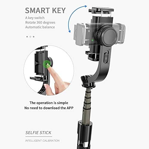 Boxwave stalak i nosač kompatibilni sa itel A47 - Gimbal SelfiePod, Selfie Stick proširivi Video stabilizator kardana za itel A47-Jet Black