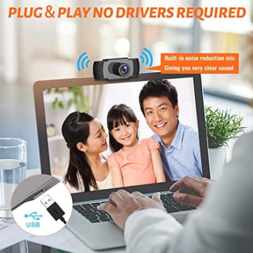 1080p HD web kamera sa mikrofonom Streaming USB računar Web kamera