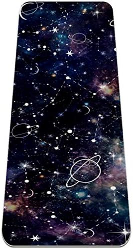 Siebzeh tamno plavo zvjezdano noćno nebo zvijezde Planet Premium debela prostirka za jogu Eko prijateljska gumena