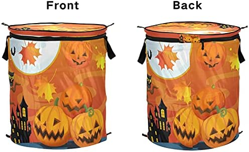 Halloween Witch Castle Jack Lantern Pumpkin Pop up rublje Sklopite sklopnim košarom za skladištenje sklopivim vrećicom za pranje rublja za kamp hotelski dom