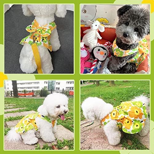 Axiijgl haljine za pse za male pse slatka cvjetna haljina štenadska haljina luka luka princeza haljina