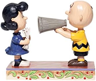 Enesco Jim Shore Kikiriki Božićni iskadnik Charlie Brown i Lucy Direktori figurine, višebojni