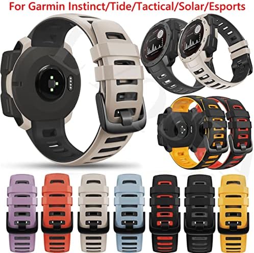 VEVEL silikonske trake za satove za Garmin Instinct Smart Watch 22mm zamjenska traka narukvica narukvica