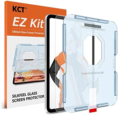 KCT Glass mat zaštitnik ekrana kompatibilan sa ipadom 10. generacije [Silkfeel] [kompatibilan sa Apple Pencil] [Ez Kit] [dodir poput svile] [kaljeno staklo] [protiv odsjaja]