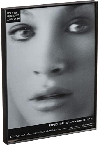 Framatični finelini, aluminijski okvir sa tankim licem za fotografiju od 13x19 - crna