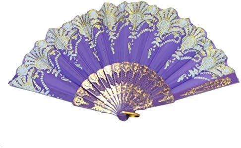 Feng Shui Import Purple Hand Fan