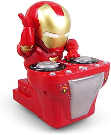 outmeci Kaskaderski DJ plesni Robot igračka sa šarenim trepćućim svjetlom Dječiji plesni Robot superheroj igračke za Noć vještica poklon