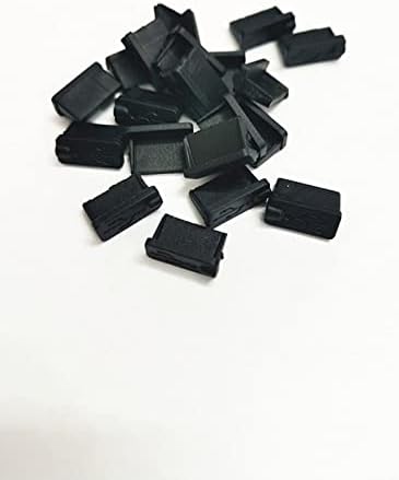 Niooliuk paket od 20 crni meki Silikonski USB a tip poklopac porta protiv prašine čep za zaštitu