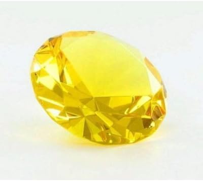 2,25 Žuta staklena kristalna dijamanta u obliku slova