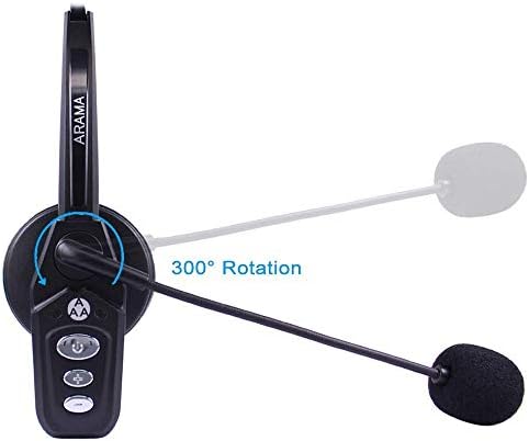 Arama Bluetooth slušalice V5. 0, Pro bežične slušalice sa mikrofonom za poništavanje buke za inženjere kamiondžija za mobilne telefone poslovni kućni ured