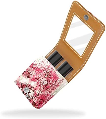 Mini ruž za usne sa ogledalom za torbicu, ulje Cherry Flowers Portable Case Holder organizacija