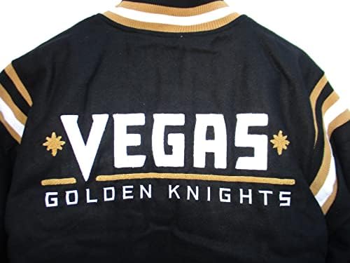 G-III Sports Vegas Golden Knights Muška veličina 2x-velika 2xl jakna za regrut regrut slova - crna i zlatna