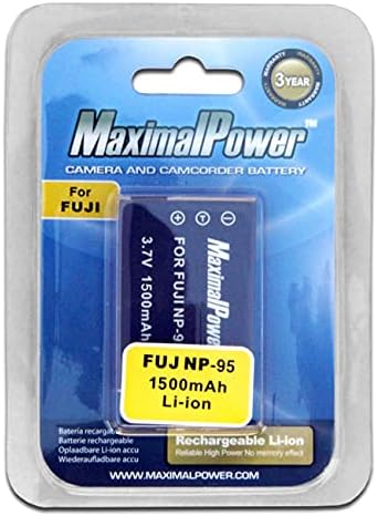 MAXIMALAPOWER zamjenska baterija za Fujifilm NP-95 NP95 i FUJIFILM X30, X100, X100S, X100T, X-S1, Fujifilm Finepix F30, F31, Real 3D W1