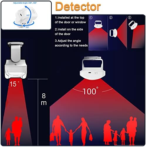 Bežični PIR pokretački senzor Detektor kuće Početna stranica Dobrodošli Zvučni sigurnosni alarmni