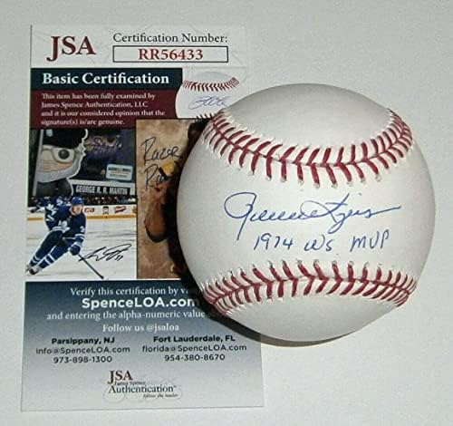 Atletika Rollie Fingers potpisan bejzbol W / 1974 WS MVP JSA COA Auto Autography - autogramirani bejzbol