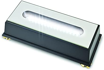 ASENTE 16 LED svjetlosni postolje - pijedestal pravokutnika za 3D kristalno staklo Art - Uključivanje adaptera - 6.50 inča osvjetljenog držača - osvijetljena zrcala za središnju djelu
