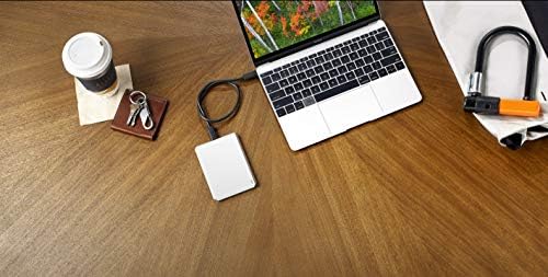 LaCie Mobile Drive 5TB eksterni Hard disk Portable HDD-Moon Silver USB-C USB 3.0, za Mac i PC Desktop,