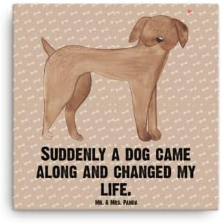 G. & Gospođa Panda Canvas Wall Art pas Njemačka doga - štene, pas izreke, psi, pas ukrasnih predmeta, slatka, pokloni za pse, pas ljubav, torba sa pas print