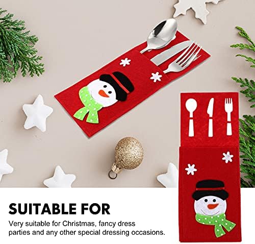 4kom Božić stil pribor za jelo torbe posuđa Storage torbe pribor za jelo Holding torbe dekor za proslavu Party