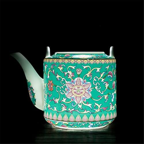 Kutdyk oslikan keramički čajnik Početna Kineski retro čajnik Enamel boja čajnik čajnog stava za dnevnu sobu
