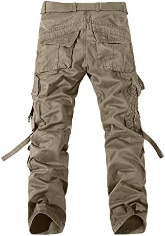 MENS CASETEL PLANED MULTI patentni džepovi na srednjim strukom Čvrsto labave pantalone Teretne