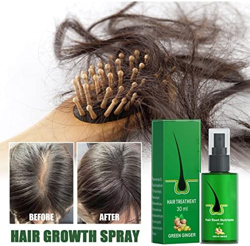 Bonseor sprej za rast kose, sprej za serum za ponovni rast kose,sprej od đumbira za rast, Njegujući sprej za đumbir za rast Prevent hair Dry Frizzy Damaged stanjivanje Repair Care 30ml