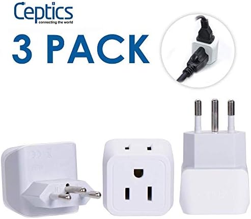 Brazil Travel Adapter Bundle by Ceptics-Type N-Charge više uređaja odjednom-SAD u Brazil-Multipack-za vaše