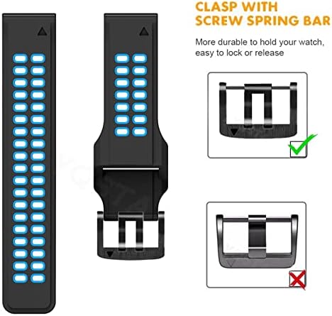 Xjim Smart Watch Band Trake za Garmin Fenix ​​7x, Fenix ​​6x, 3hr, Fenix ​​5x, Spuštaj MK2, Enduro, Tactix