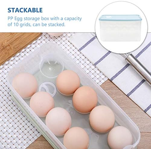 SOLUSTRE dvospratni držač za jaja ladica za jaja Organizator frižidera kante za kućnu posudu za