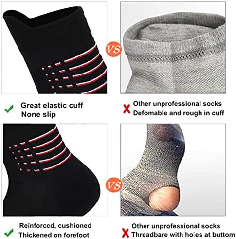 PAIXUN muške kompresijske čarape za muškarce pamuk Atletski trening za trčanje veličina 6-12 ne pokazuje