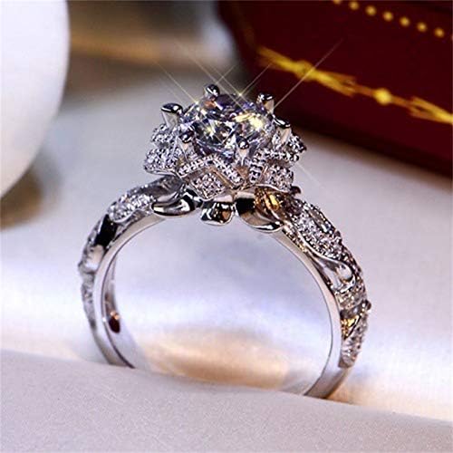 2023 Novi prekrasan vjenčani dijamantski vintage zaručni prsten ženski srebrni prstenovi valoviti prsten
