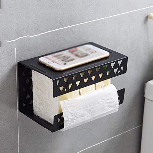 Doubao kupaonica držač za papir od kovanog željeza bez probijanja kutije za probijanje nosača toaleta