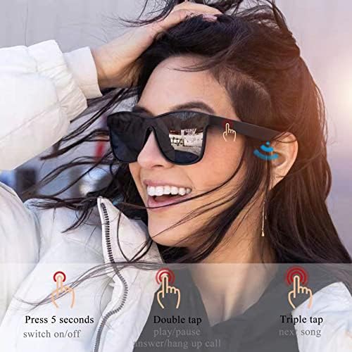 DOVIICO pametne naočare Bluetooth naočare za sunce za muškarce žene Audio muzičke naočare sa