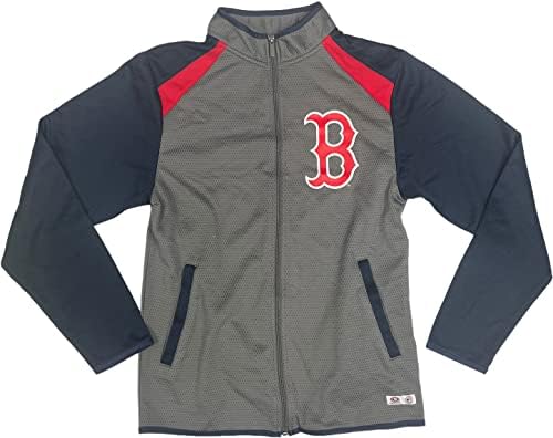 VF Boston Red Sox Muški klasični logo Sapuni zip vlage Wicking trening jakna