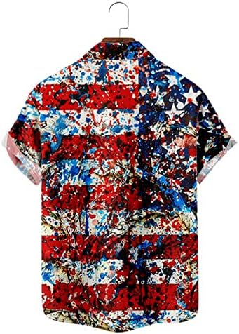 Zmajevo dugme majice muškarci Muška zastava za Dan nezavisnosti 3d Digitalna štampa personalizovana modna kragna