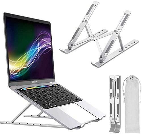Boxwave stalak i nosač za posrednaWrecTations I-X1P - kompaktni QuickWitch laptop stalak za laptop, prenosiv, multi kutni štand - Metalno srebro