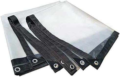 Clear Tarp vodootporan 8x10m, dodatna teška tarplavo vodootporna, prozirna staklena barža, ojačani