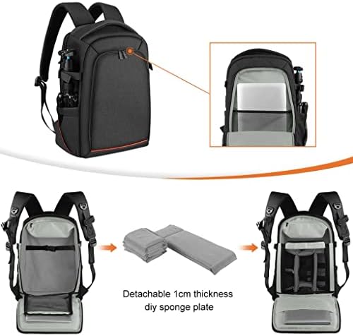 ZCMEB Vanjski prijenosni ruksak s dvostrukim ramenima otporan na ogrebotine ručni PTZ stabilizator torba za kameru