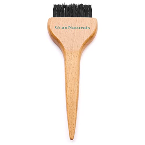 Grannaturals Boja boja četkica - aplikator za kosu - aplikator za kosu s prirodnim drškom za drva i najlonske