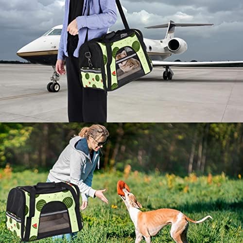 Nosač za kućne ljubimce lubenica mekane putne nosače za Mačke, Psi Puppy Comfort prenosiva sklopiva torba za kućne ljubimce odobrena aviokompanija