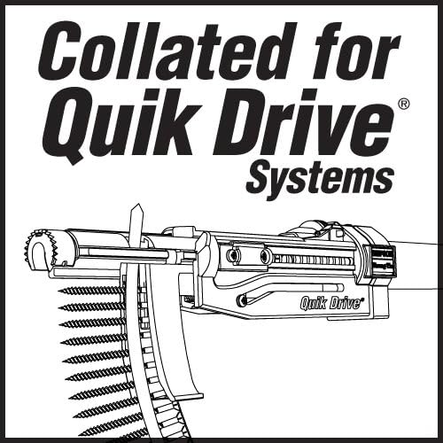 QuikDrive FHSD114S0818 8 x 1-1/4 drvo-čelik / Alum. Vijak 2500ct