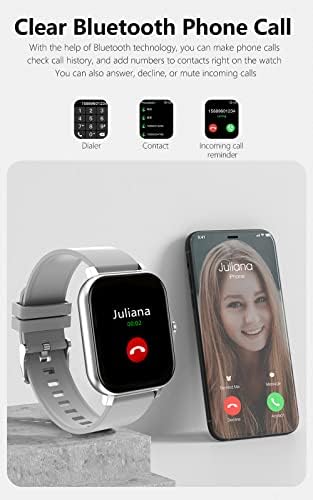 1,69 '' Full HD pametni sat za Android telefone i iPhonene, IPH67 vodootporan fitnes tracker, monitor za spavanje, SpO2, pedometar, pametni satovi za muškarce, pametni satovi za žene