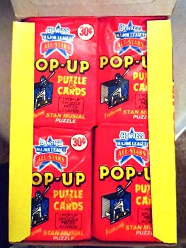 1988 Donruss all-Stars Pop-Up Puzzle & amp; kutija za kartice sa Stan Musial