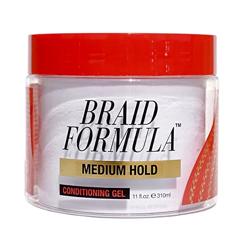 EBIN New YORK Braid formula gel za kondicioniranje, srednje držanje, 3.53 oz | odličan za pletenje, uvijanje, ivice, bez ostataka, bez ljuštenja, snažno držanje, visok sjaj, zaglađivanje čistim & Aloe Vera miris