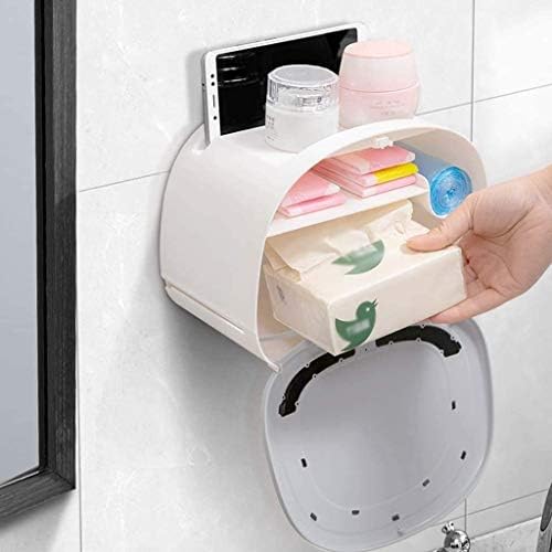 Držač za nošenje papira JYDQM, s montiranjem zida polica za telefon, držač za kupaonicu