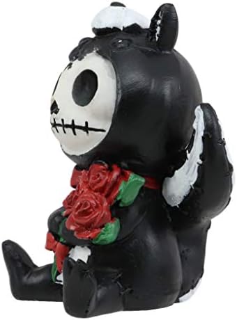 Furry Bones Ebros Predivan Valentine Skunk Noseće crvene ruže Skeleton Monster Figurine Odo FurryBones kostim